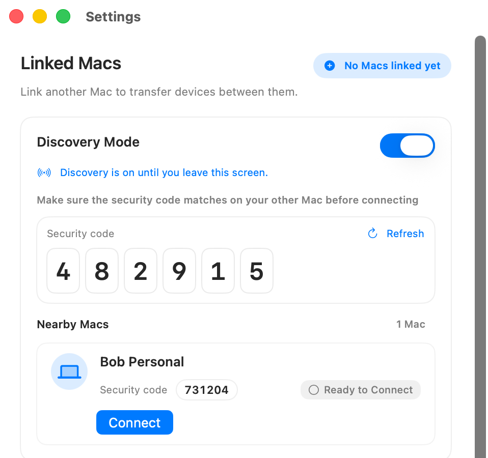 Turn on Discovery